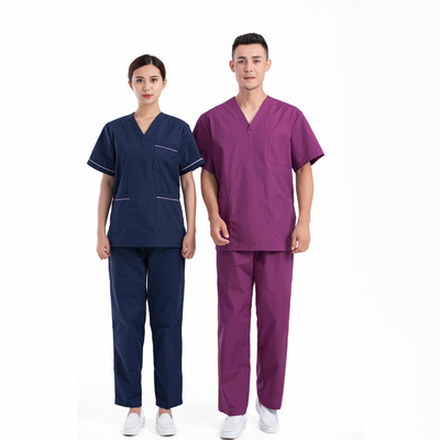 La breve manica dell'ospedale sfrega le uniformi del vestito per gli infermieri M-4XL