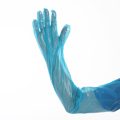30-45 PE lungo di plastica dei guanti eliminabili della manica del micron
