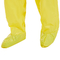 Tuta protettiva eliminabile gialla con la copertura S-3XL 20-60gsm della scarpa
