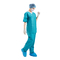 Infermiere Disposable Scrub Suits S/M/L/XL/XXL/XXXL/XXXXL del paziente 50gsm