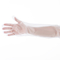Bianco lungo della manica del PE eliminabile di plastica dei guanti protettivi