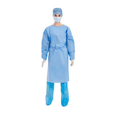 Blu non tessuto eliminabile medico dell'abito di isolamento di Livello 3 SMS