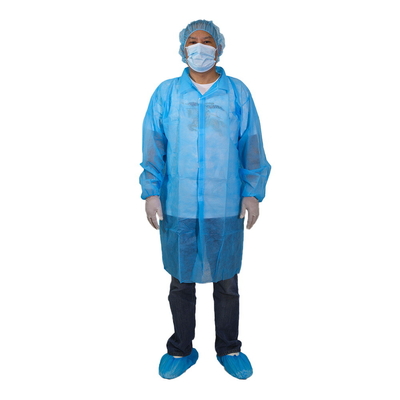 Il laboratorio eliminabile medico blu ricopre l'ospedale non tessuto dei pp 30G