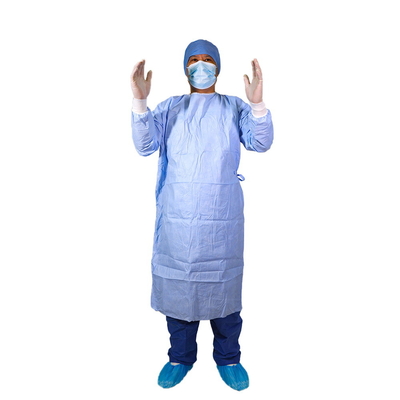 Abito chirurgico protettivo non tessuto non sterile dell'abito BVB 510k 68gsm del Livello 4 di AAMI