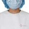 L'isolamento medico bianco abbiglia eliminabile con il polsino tricottato 20-65gsm impermeabile